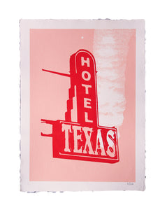 'Hotel Texas' Screen Print