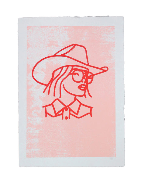 'Back In The Saddle' Screen Print