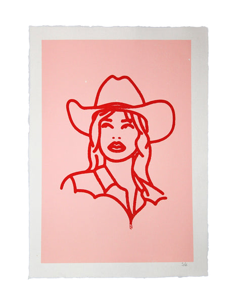 'Too Lonely to smile' Screen Print